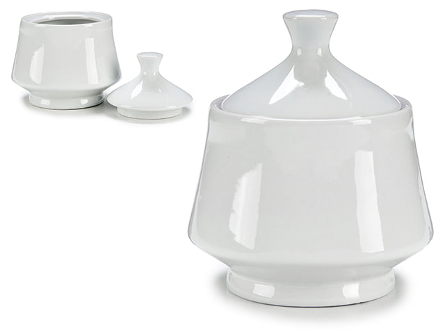 White Porcelain Sugar Pot 400Ml