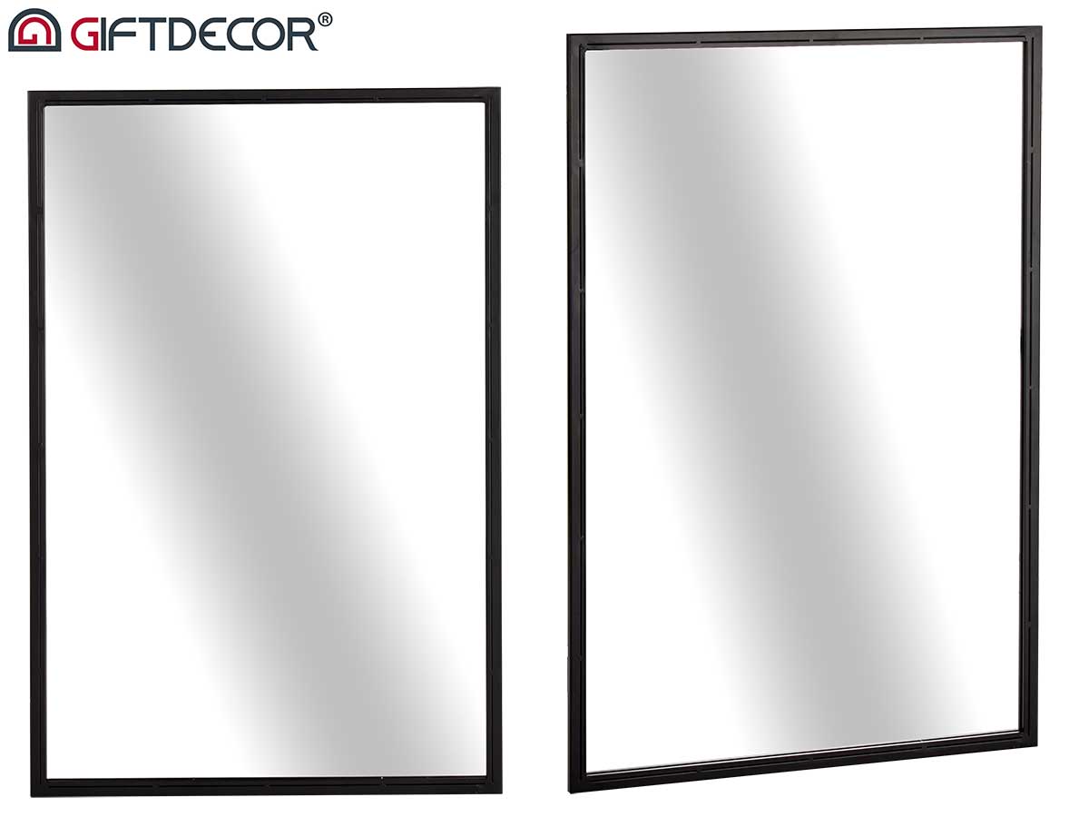 Black Rectangle Mirror 90 cm