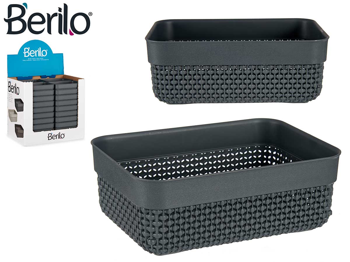 Anthracite Rectangular Basket