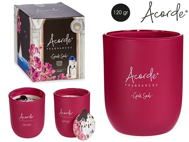 Vela Aroma Orquidea Diseño Vaso 20h