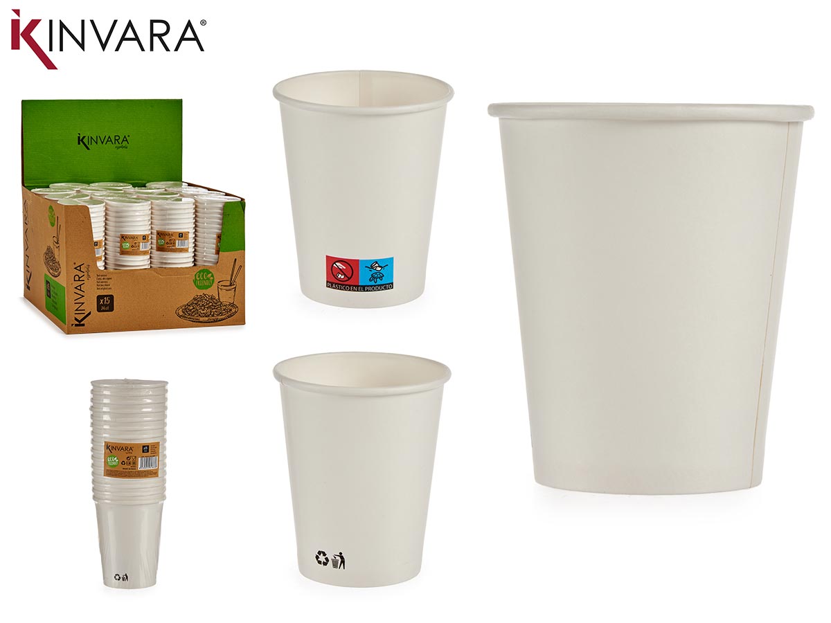 Set 15 Paper Cups 240 ml