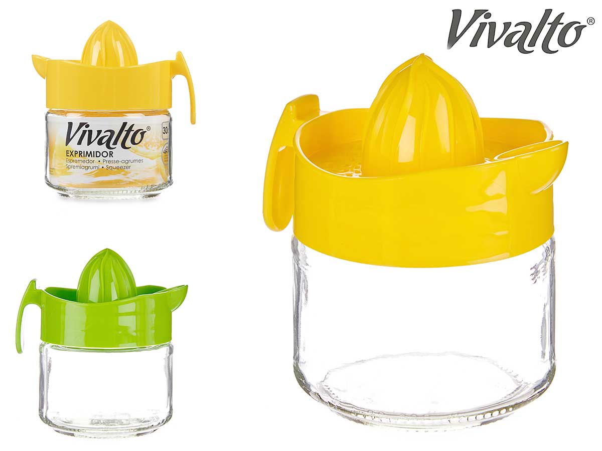 Glass Squeezer Green Yellow Assort 2 300 ml