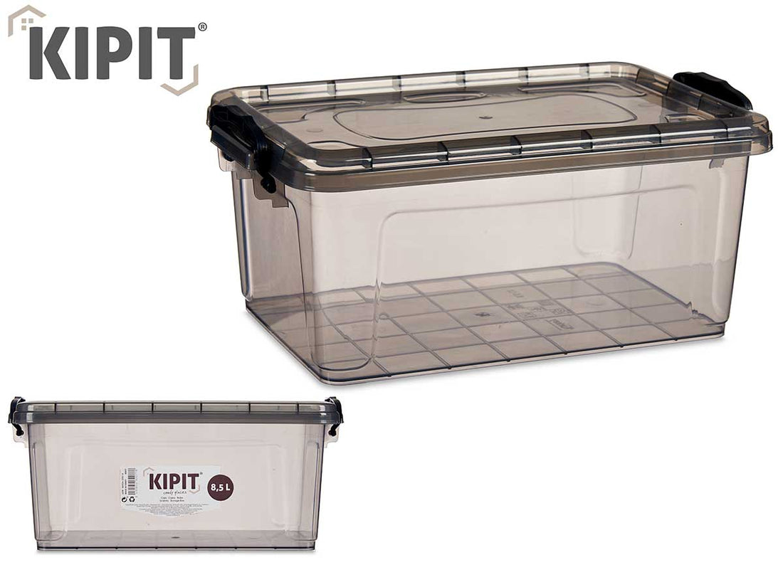 Organizador Caja Plástico Antracita 8.5L