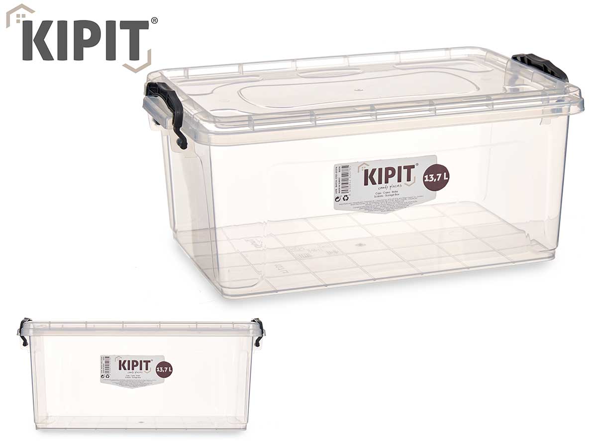 Caja Plástico Organizador Transparente 13.7L