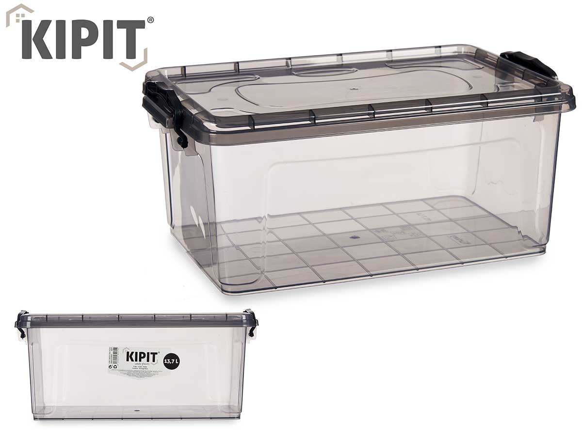 Anthracite Organizer Plastic Box 13.7L