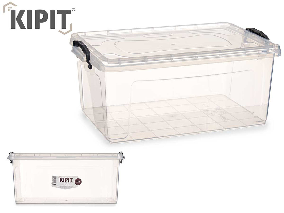 Transparent Organizer Plastic Box 22L