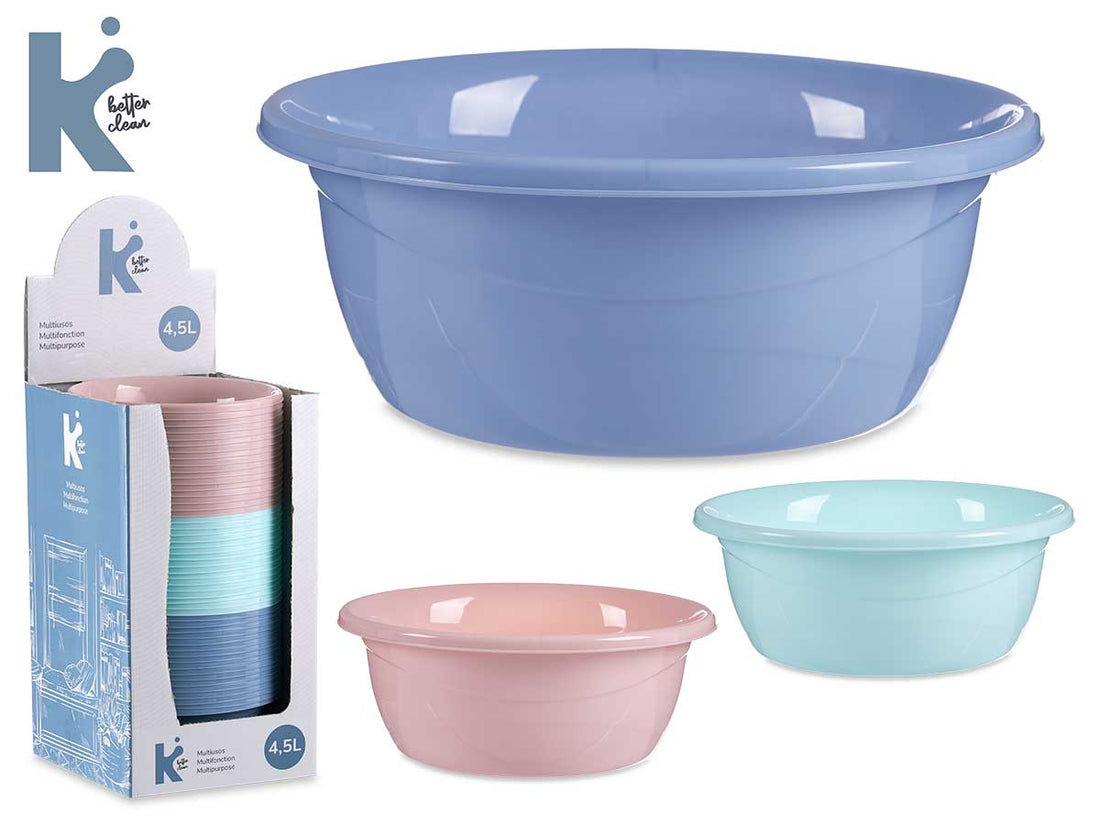 Set 3 Colors Plastic Basin 10L