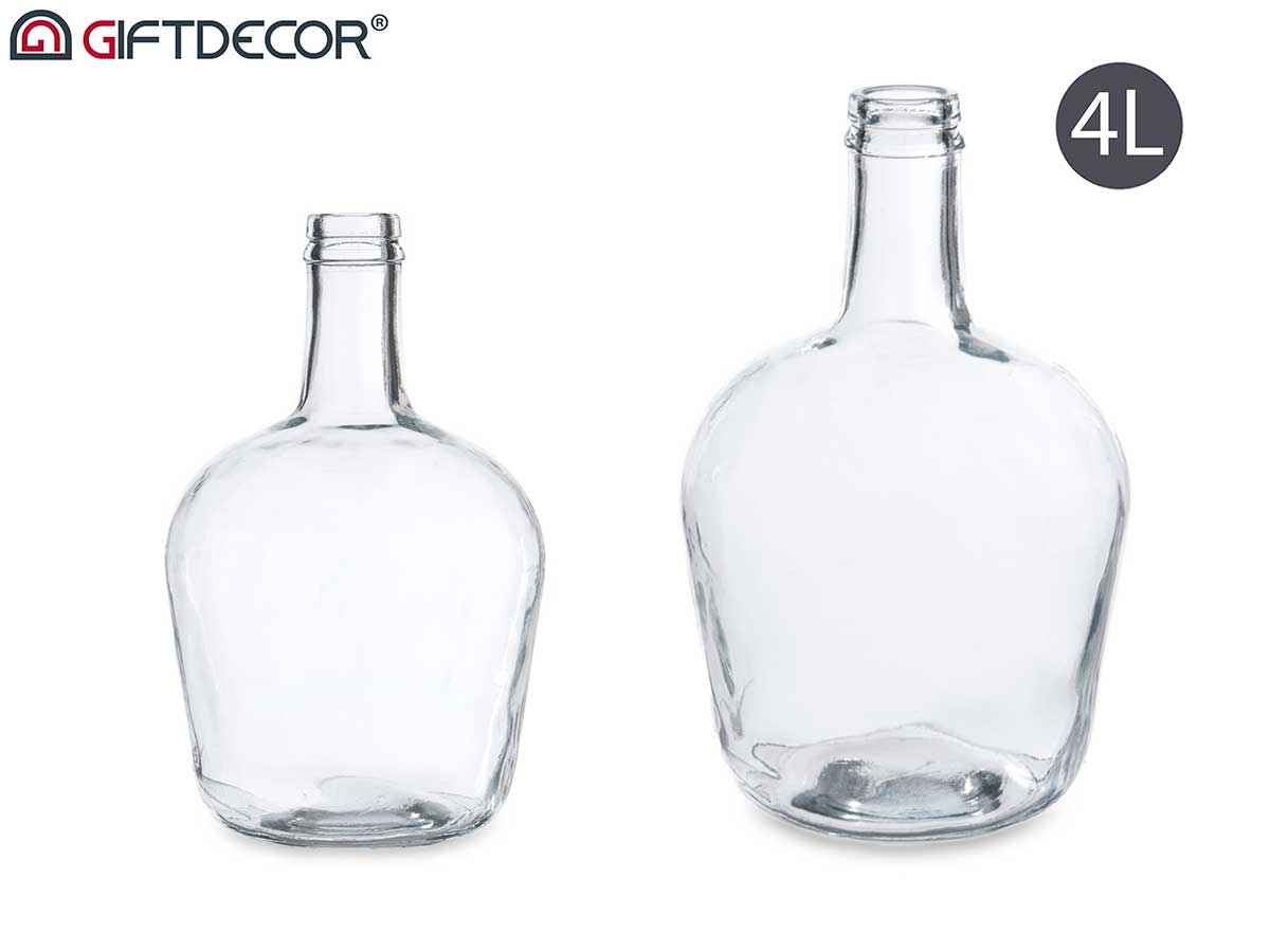 4 L Transparent Glass Bottle