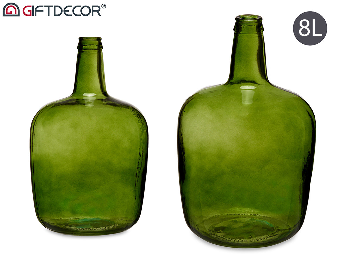 8 L Green Glass Bottle