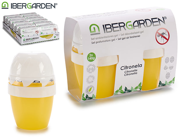 Conjunto 2 Gel Ambientador 140 Gr Citronela