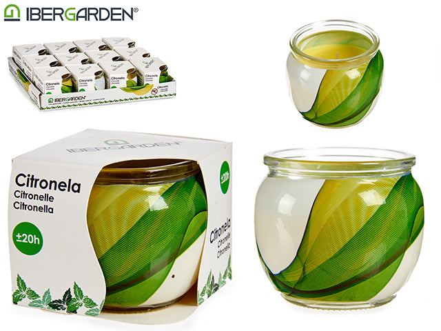 Citronella Aromatic Candle In Glass Jar