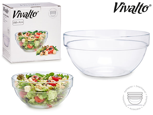 Tigela de Salada Empilhável Diâmetro 20 cm