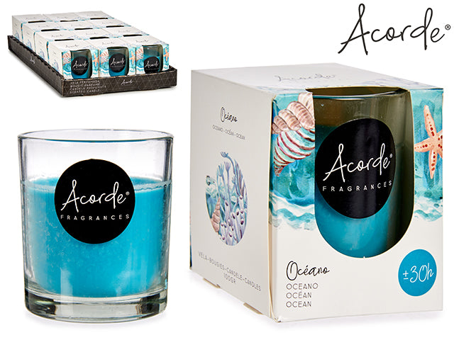 Ocean Scented Candle Glass 30h