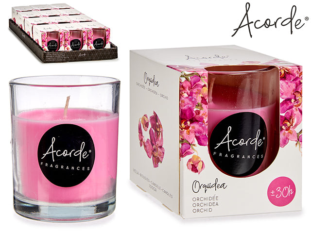 Orchid Scented Candle Glass 30h