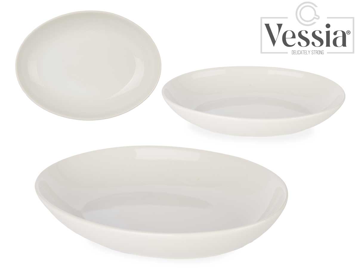 Bandeja Oval de Porcelana 20Cm