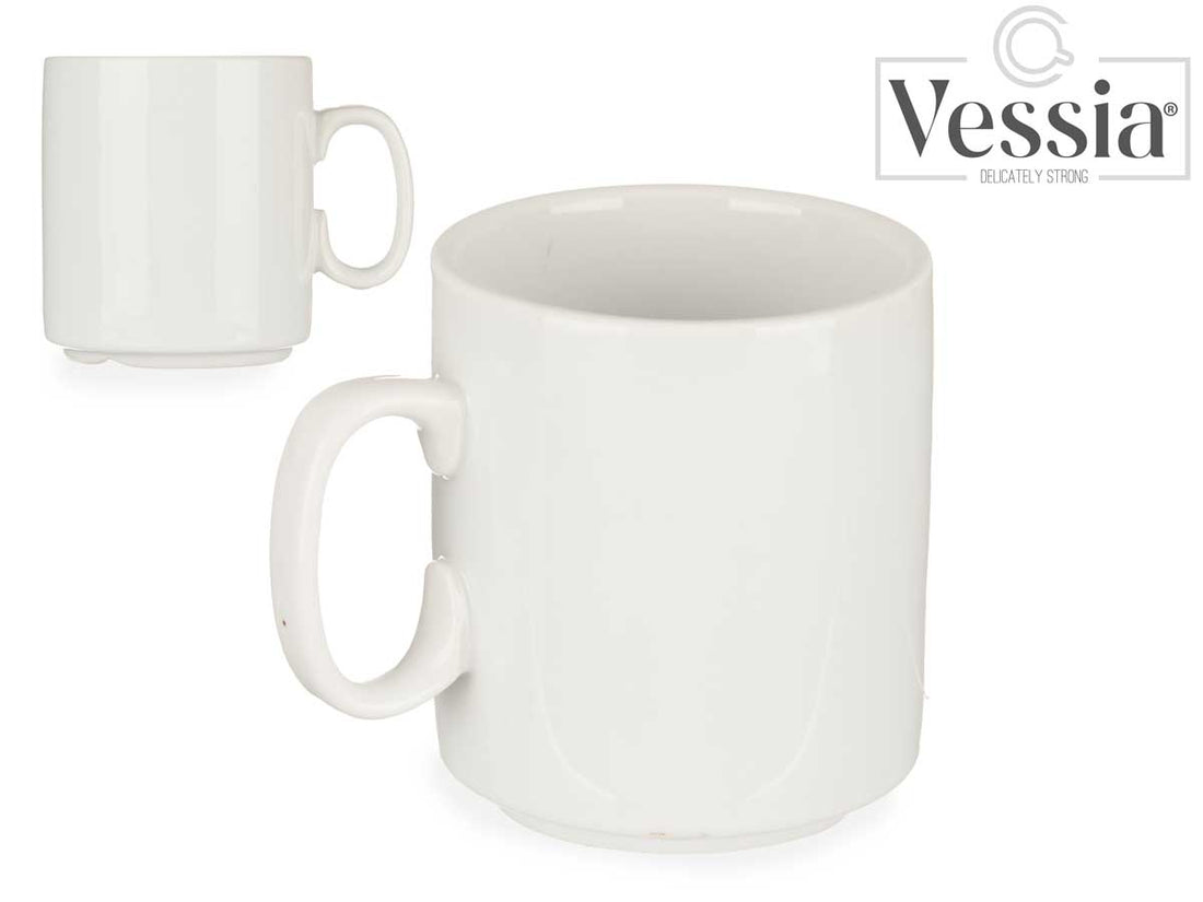 Taza Desayuno Porcelana Redonda 350 Ml