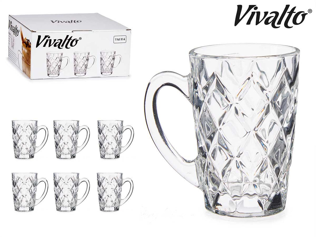 Taza Cristal Diamante 110 ml