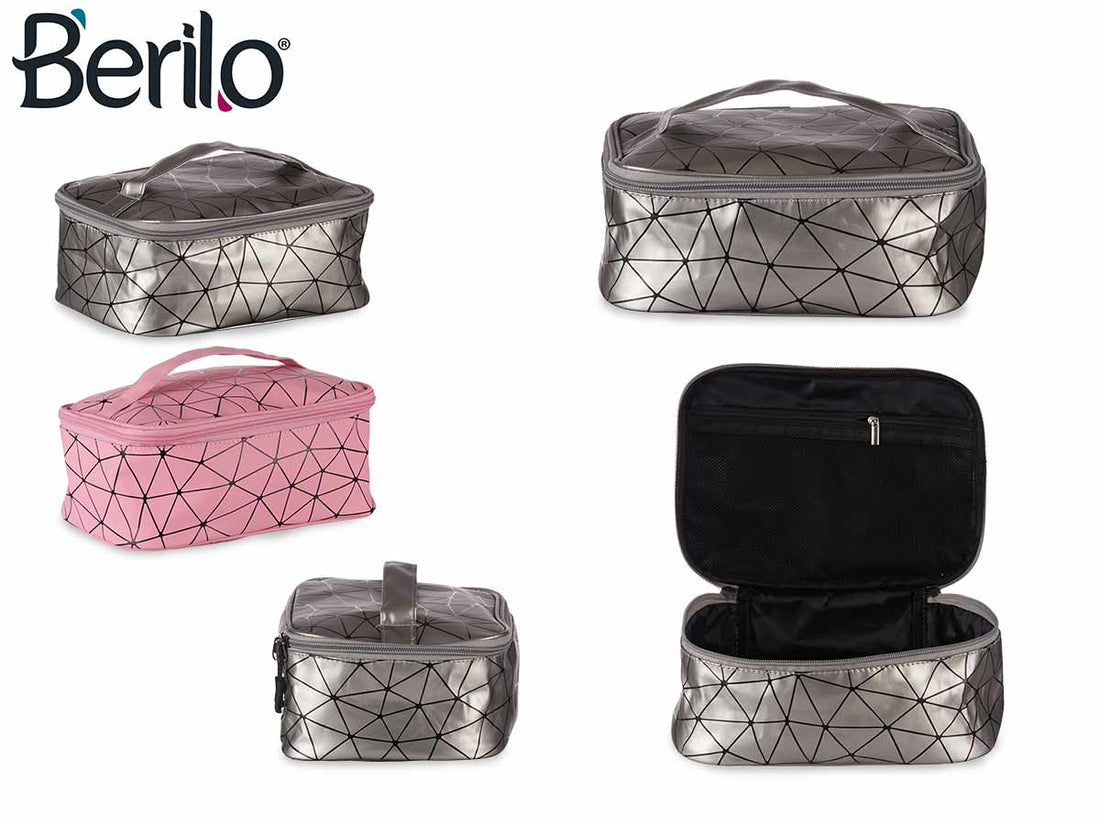 Toiletry Bag Silver or Pink
