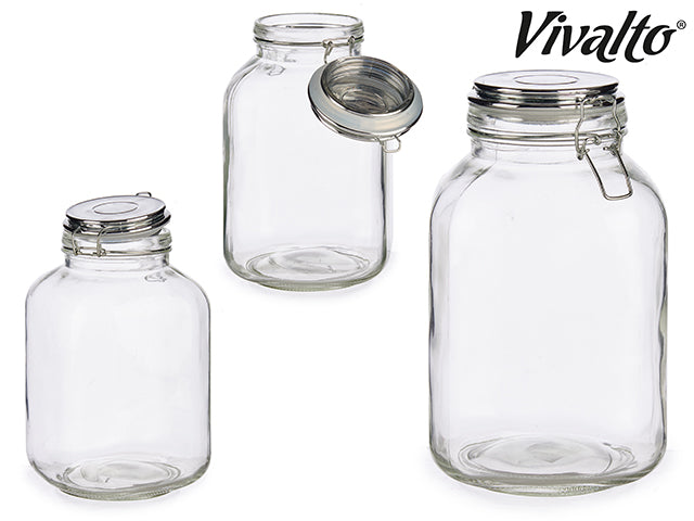 Jar With Silver Lid 3000 ml