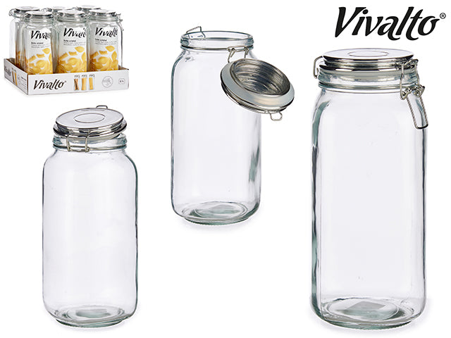 Jar With Silver Lid 2100 ml