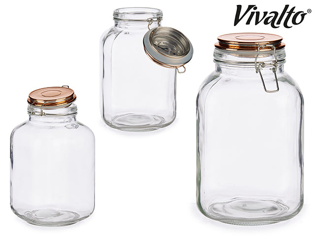 Jar With Copper Lid 3000 ml