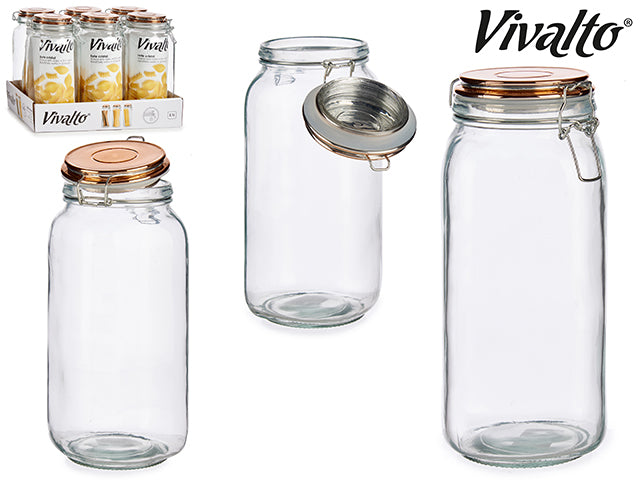 Jar With Copper Lid 2100 ml