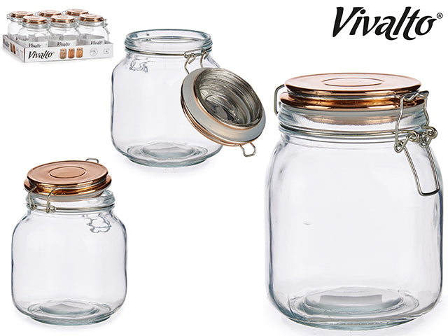 Jar With Copper Lid 1000 ml