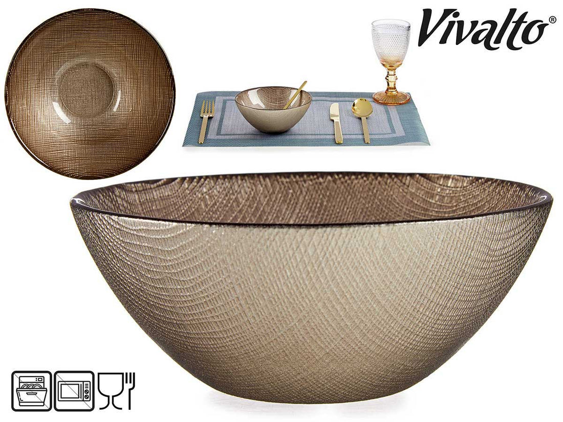 Tigela de Vidro Ouro Velho 15 cm