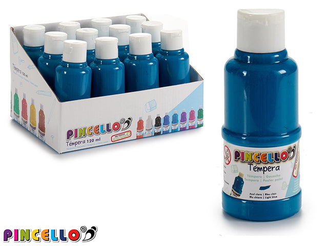 Pote de tinta pôster 120 ml azul claro