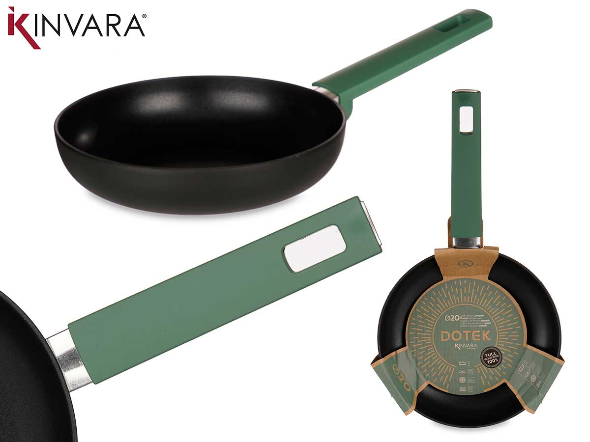 20Cm Green Pressed Aluminium Frying Pan