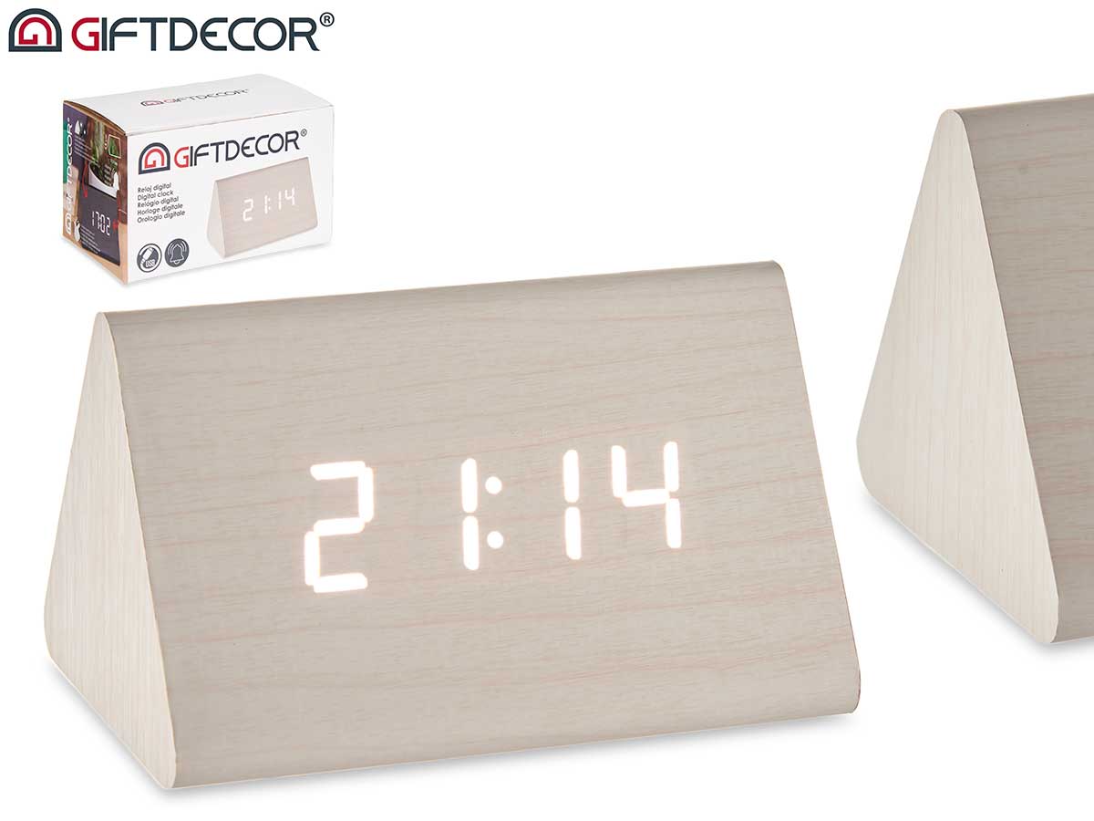 White Digital Clock