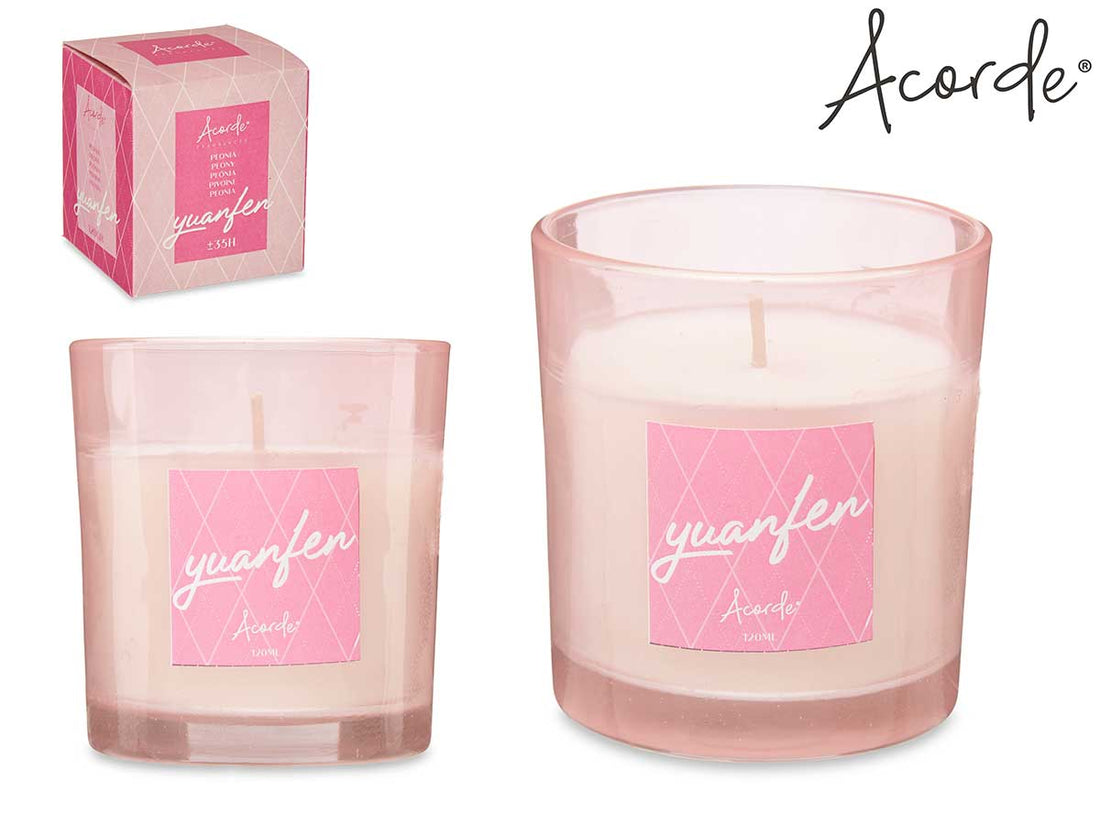 Peony Scented Candle Glass 120 gr