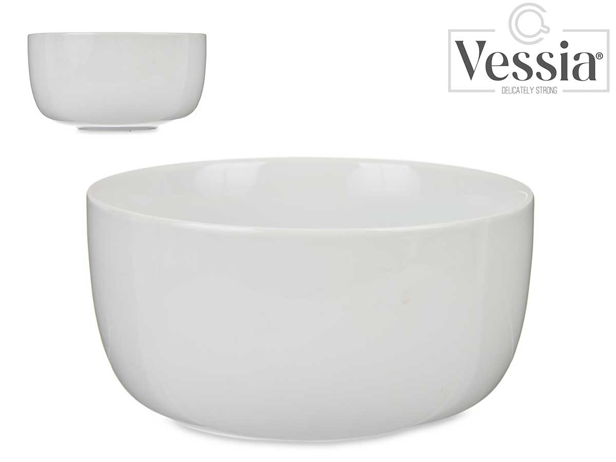 1200Ml Round White Porcelain Bowl