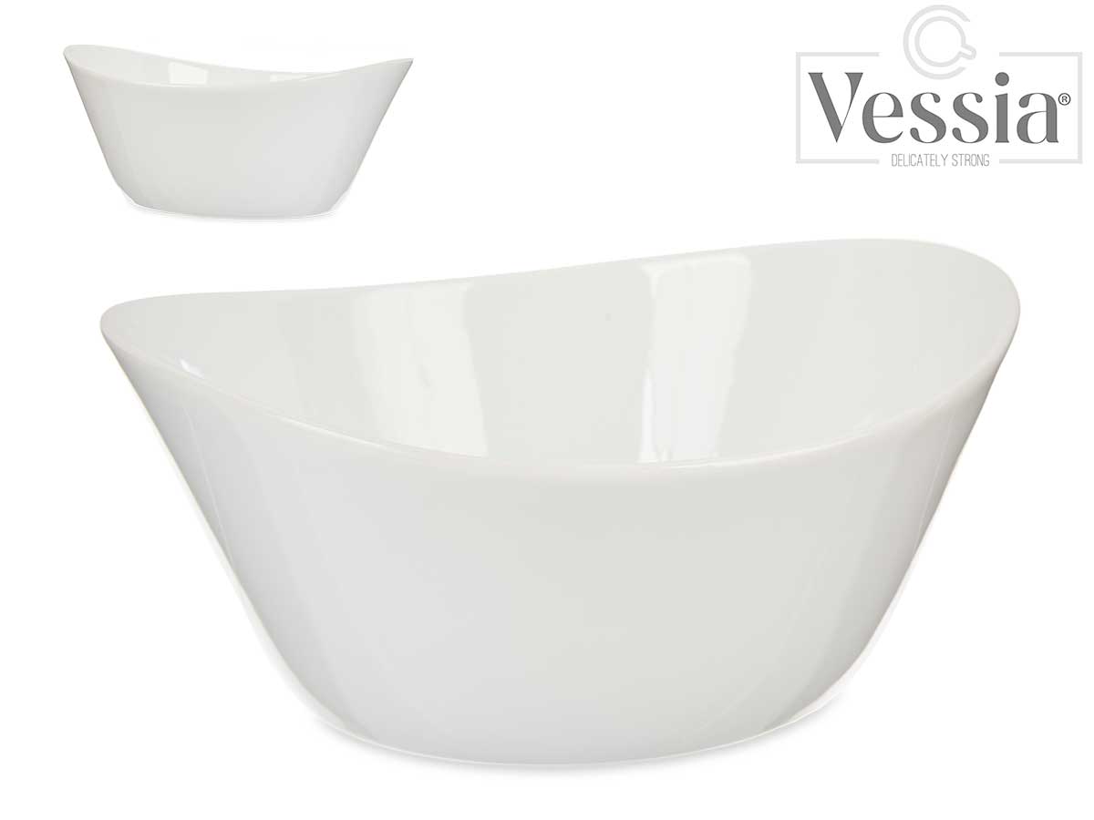 1200Ml White Porcelain Bowl