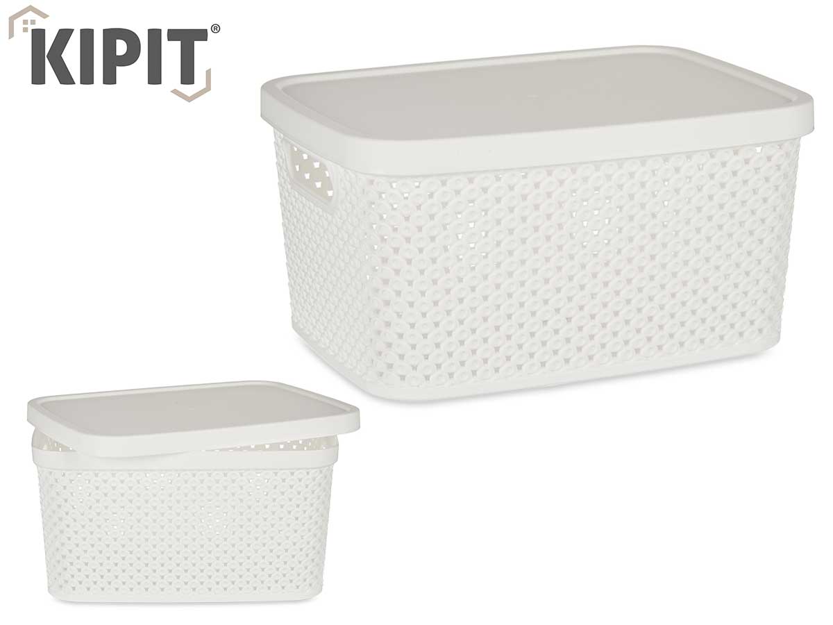 Caja Organizadora Plastico C Tapa Blanca 3,5L