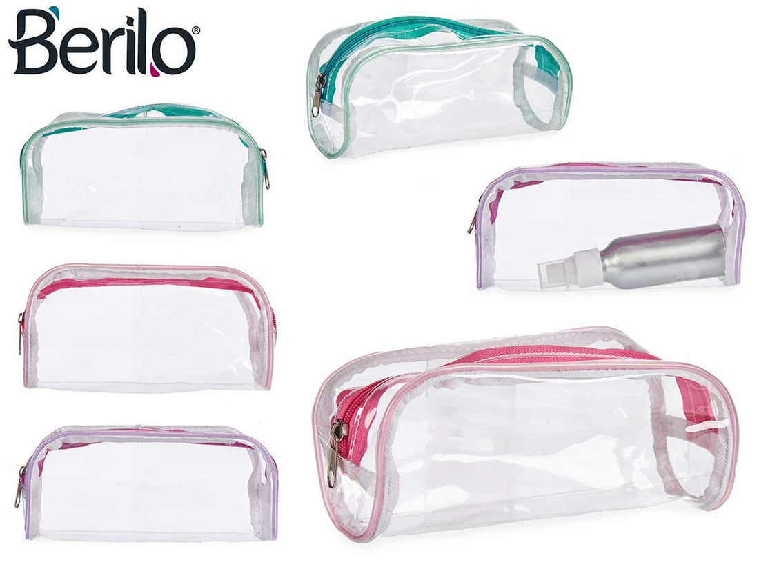 Bright Colours Transparent Toiletry Bag