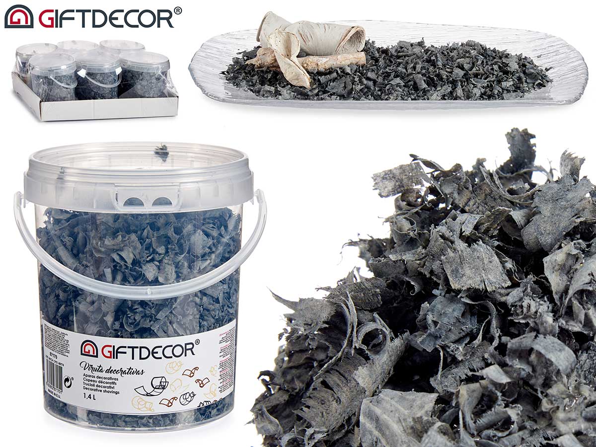 Dark Grey Decorative Shavings