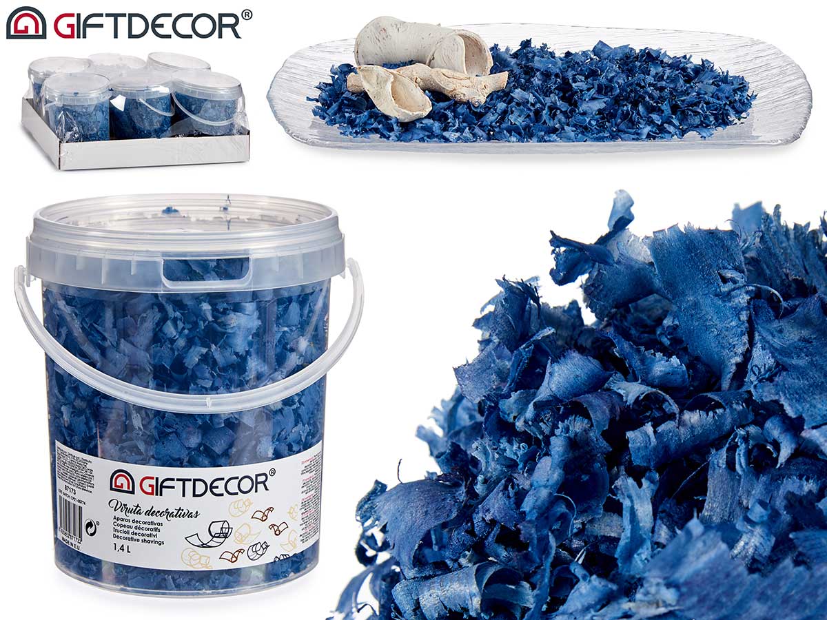 Virutas Decorativas Azul Oscuro