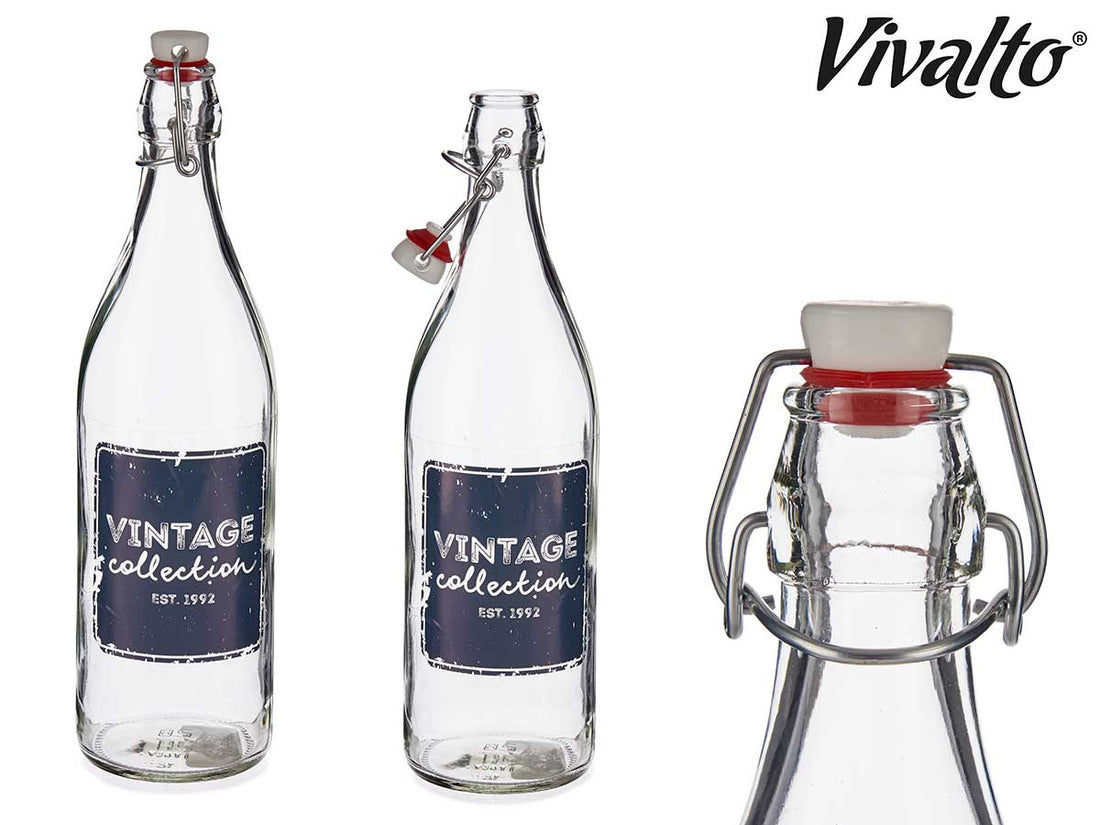 Vintage Glass Bottle 1L