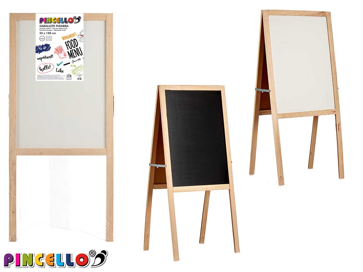 55X120Cm Wood Double Adjustable Easel