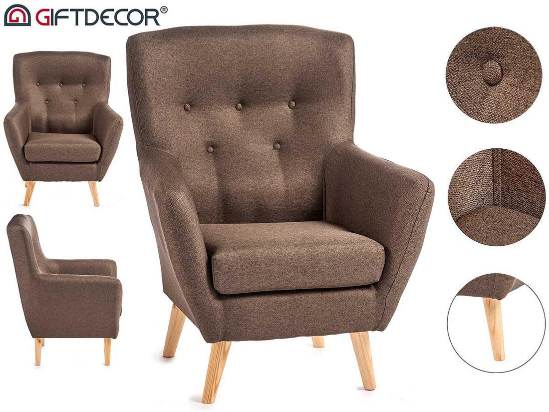 Brown Retro Haarlem Armchair