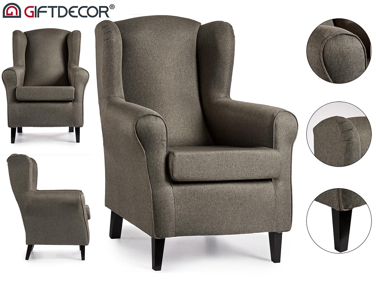 Light Grey Sade Armchair