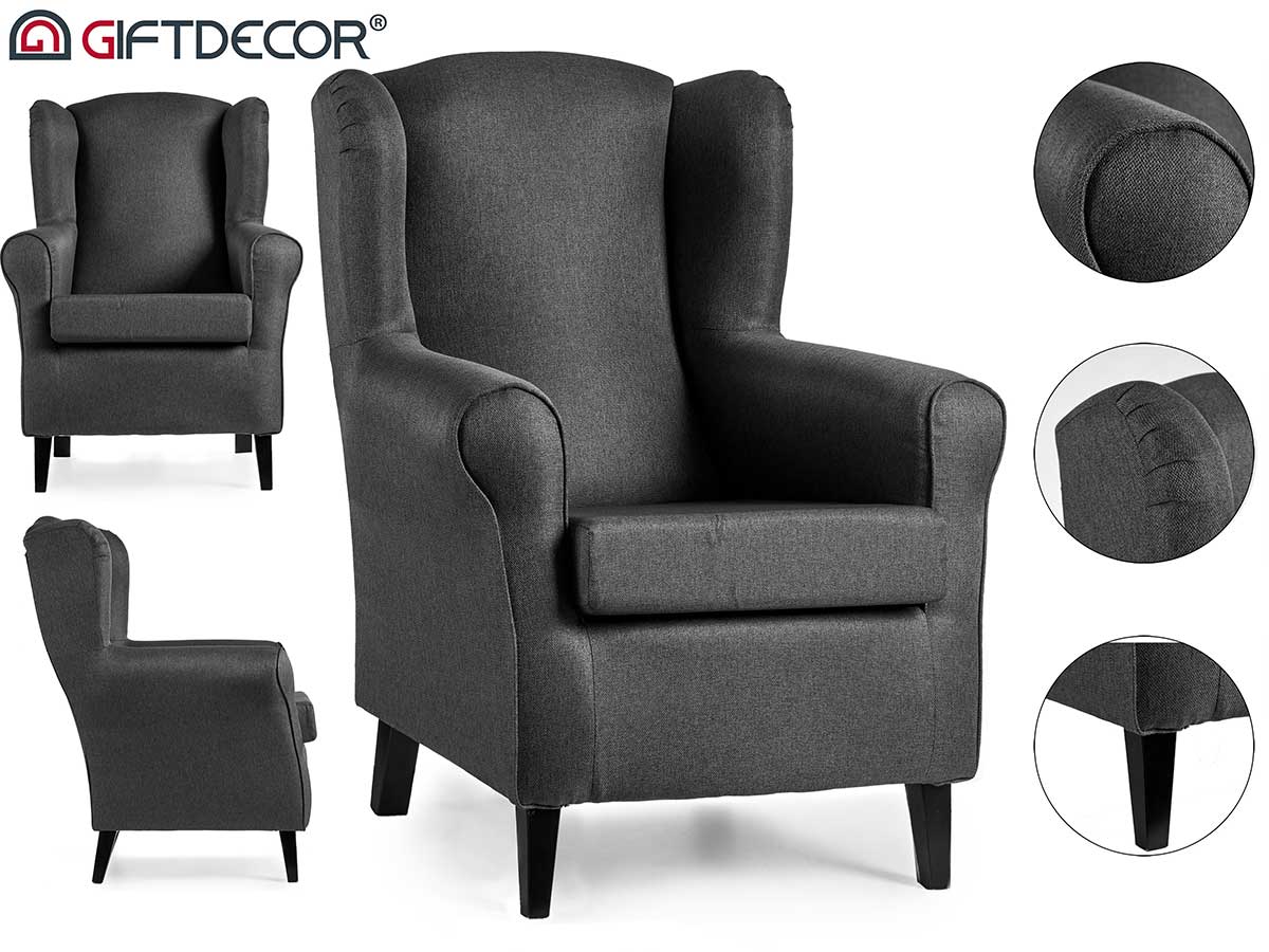 Dark Grey Sade Armchair