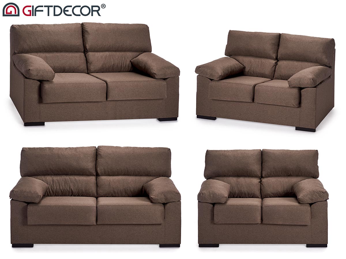 3+2 Seater Sofa Set Berlin Brown