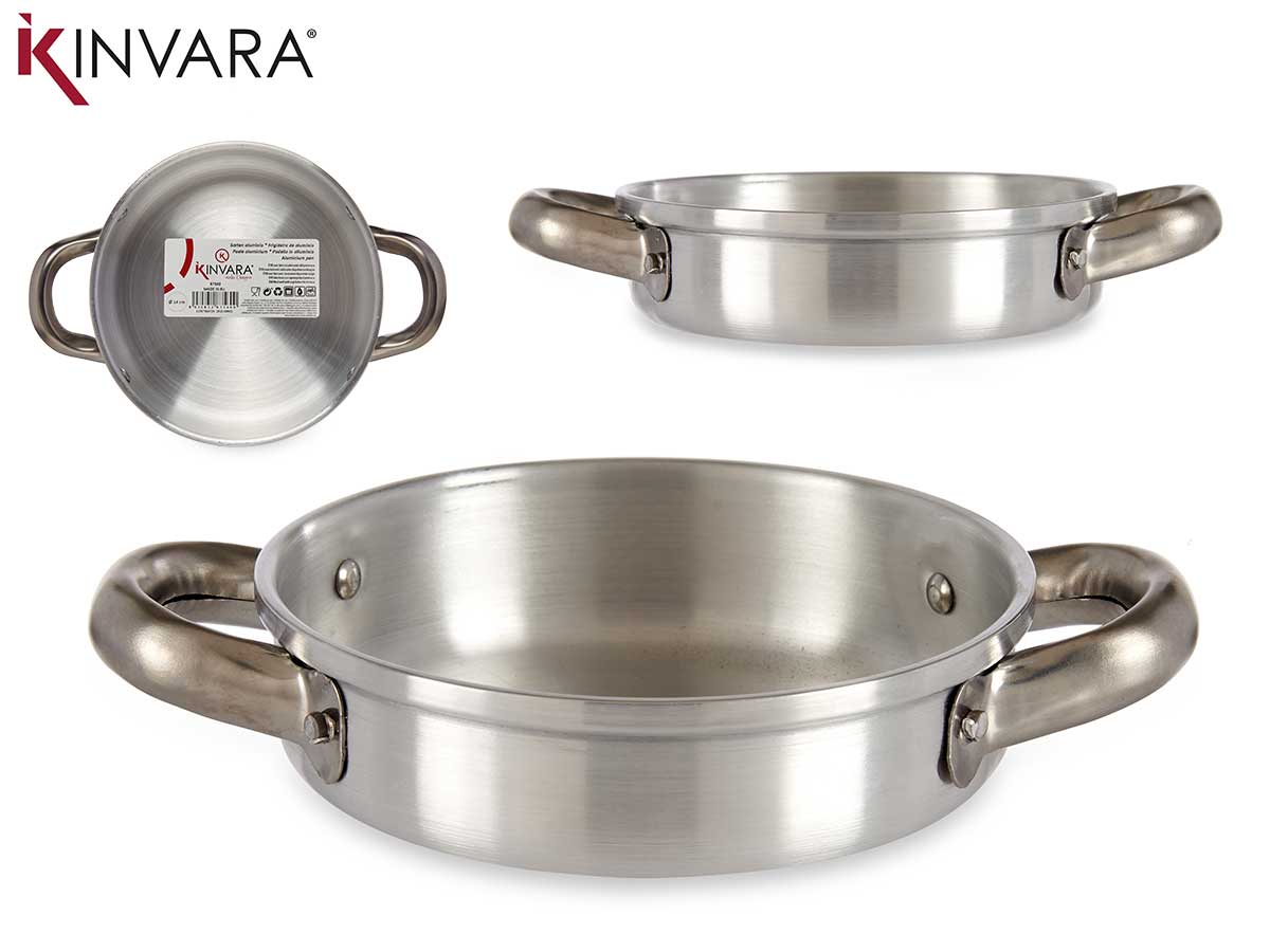 14Cm Aluminium Frying Pan With Handles