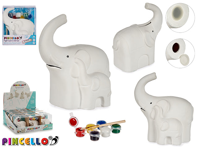 Ceramic Money Box Elephant For Paint