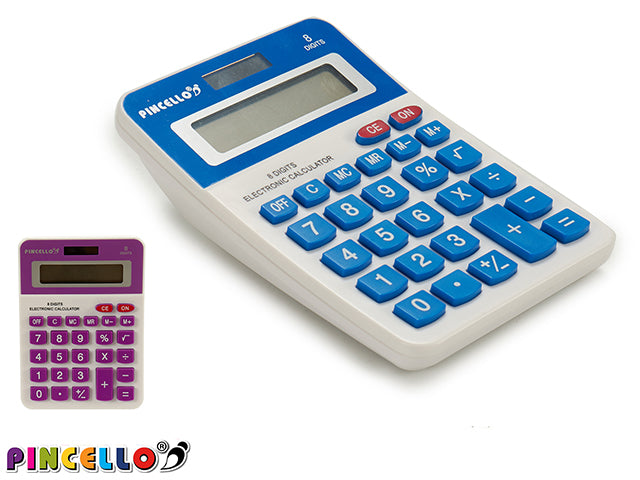 Medium Solar Calculator 2Col Blue Purple