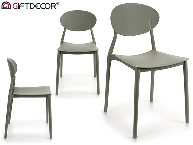 Plastic Chair Form Grey Col