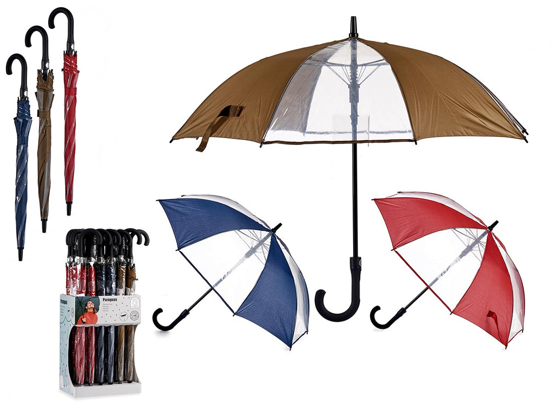 3 Colours 8 Ribs Automatic Umbrella