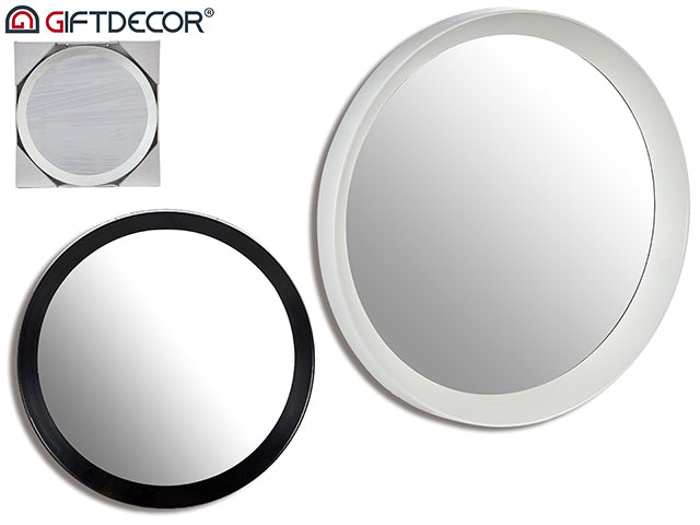 Round Mirror 2 Col Mix Big White/Black